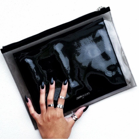 Death in Paris Handbags - Death in Paris Vasistas Noir Clutch